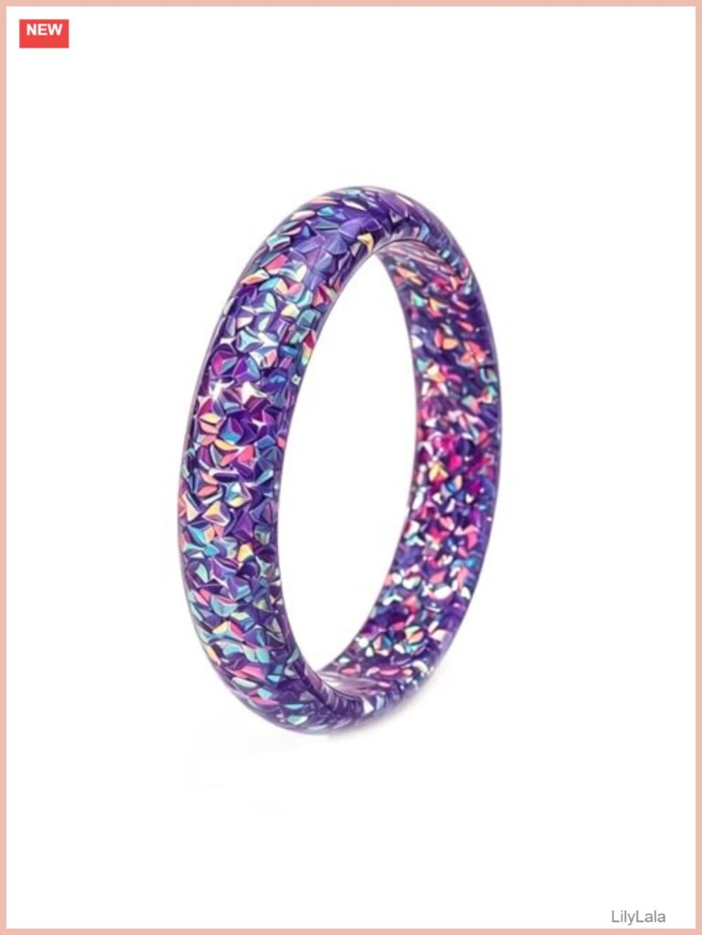 Resin Round Bangle Bracelet Stackable Boho Summer Party Jewelry Gift